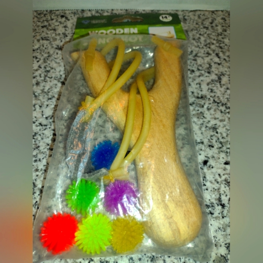Wooden Slingshot By Diamond Visions Inc. New. SEALED.